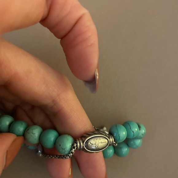 David Yurman turquoise spiritual bead bracelet - Picture 2 of 2